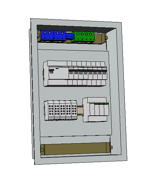 Hager Volta Hohlwand Unterverteilung 2 Reihig VH24NC mit Siemens Bestückung