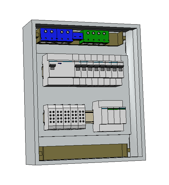 Hager Volta Aufputz Unterverteilung 2 Reihig VA24CN mit Siemens Bestückung
