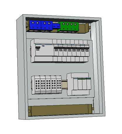 Hager Volta Aufputz Unterverteilung 2 Reihig VA24CN mit Siemens Bestückung