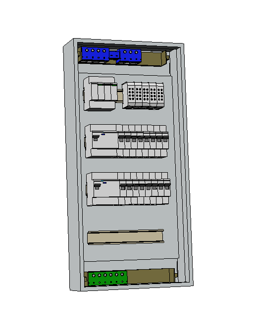 Hager Volta Aufputz Unterverteilung 4 Reihig VA48CN mit Siemens Bestückung