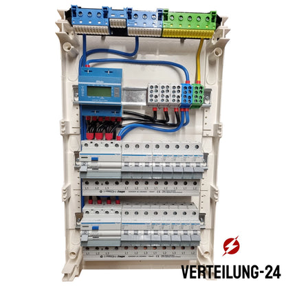Hager Volta Aufputz Unterverteilung 3 Reihig VA36CN mit MID Zähler Hager Bestückung