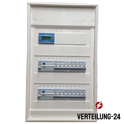 Hager Volta Aufputz Unterverteilung 3 Reihig VA36CN mit MID Zähler Hager Bestückung