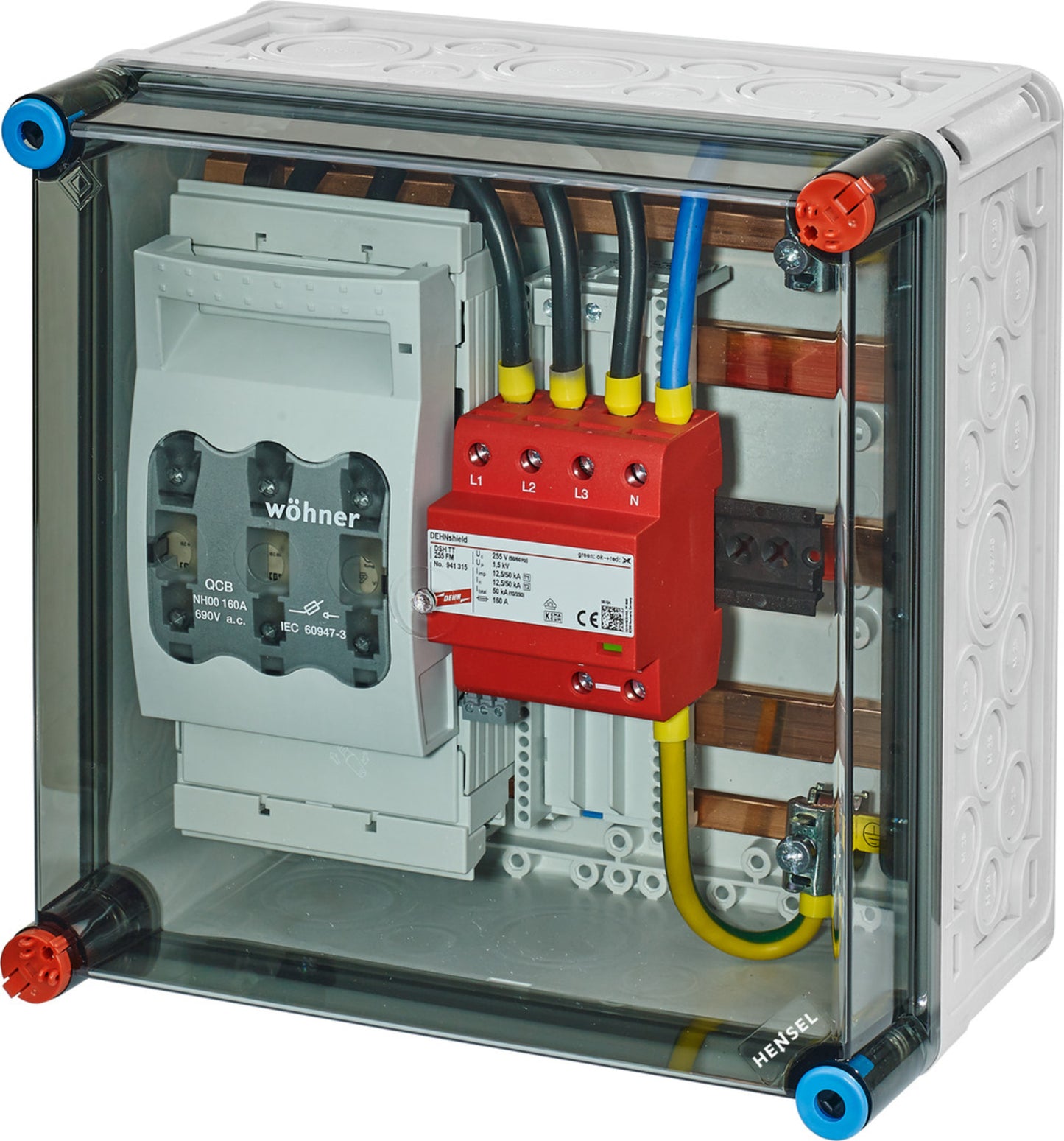 Hensel Mi SP 2272 – Überspannungsschutzgehäuse Typ 1 + Typ 2, IP65