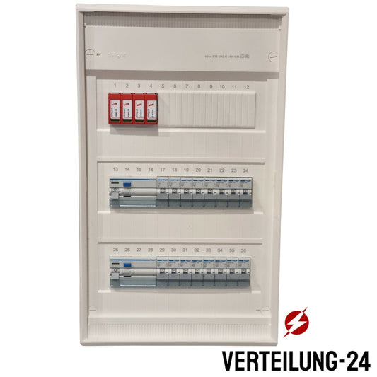 Hager Volta Aufputz Unterverteilung 3 Reihig VA36CN mit Hager Bestückung