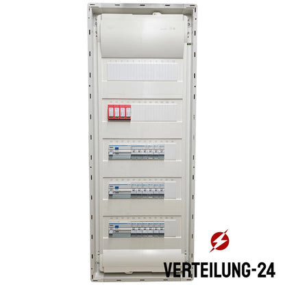 Hager Volta Aufputz DIN 18015 Reihenklemmen Unterverteilung 5 Reihig VA60CN mit Hager Bestückung